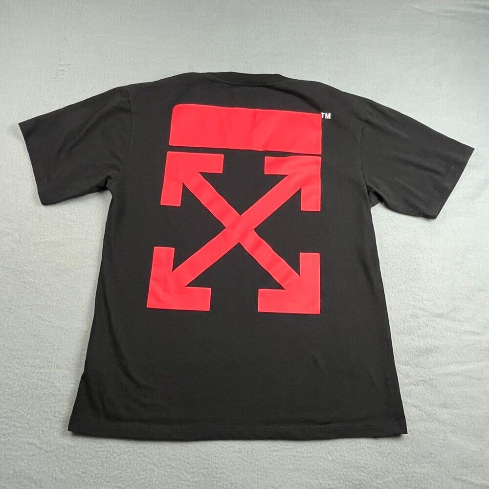 Off-White c/o Virgil Abloh Windows Singapore T-Shirt Black Graphic Men's Large - Picture 9 of 9